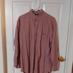 Ralph Lauren Red Plaid Button Down Shirt